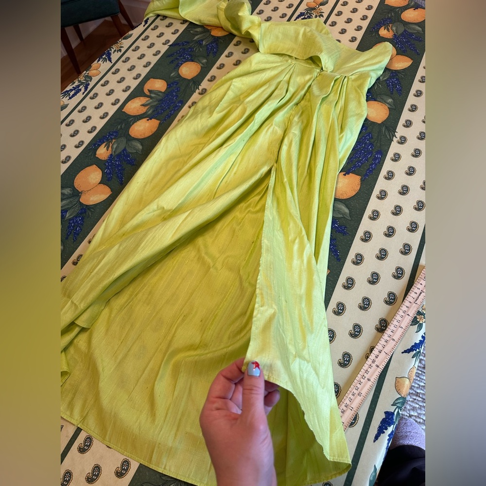 NWT Julia Amory Cartagena Wrap Skirt Dupioni Silk - Picture 5 of 14